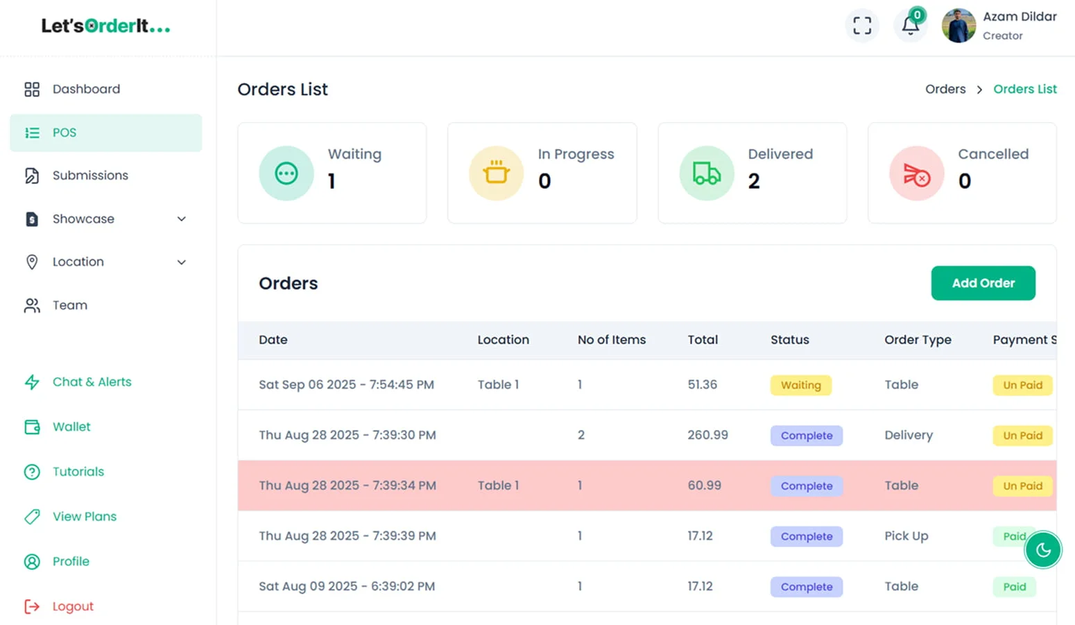 Lets order it screenshot 2