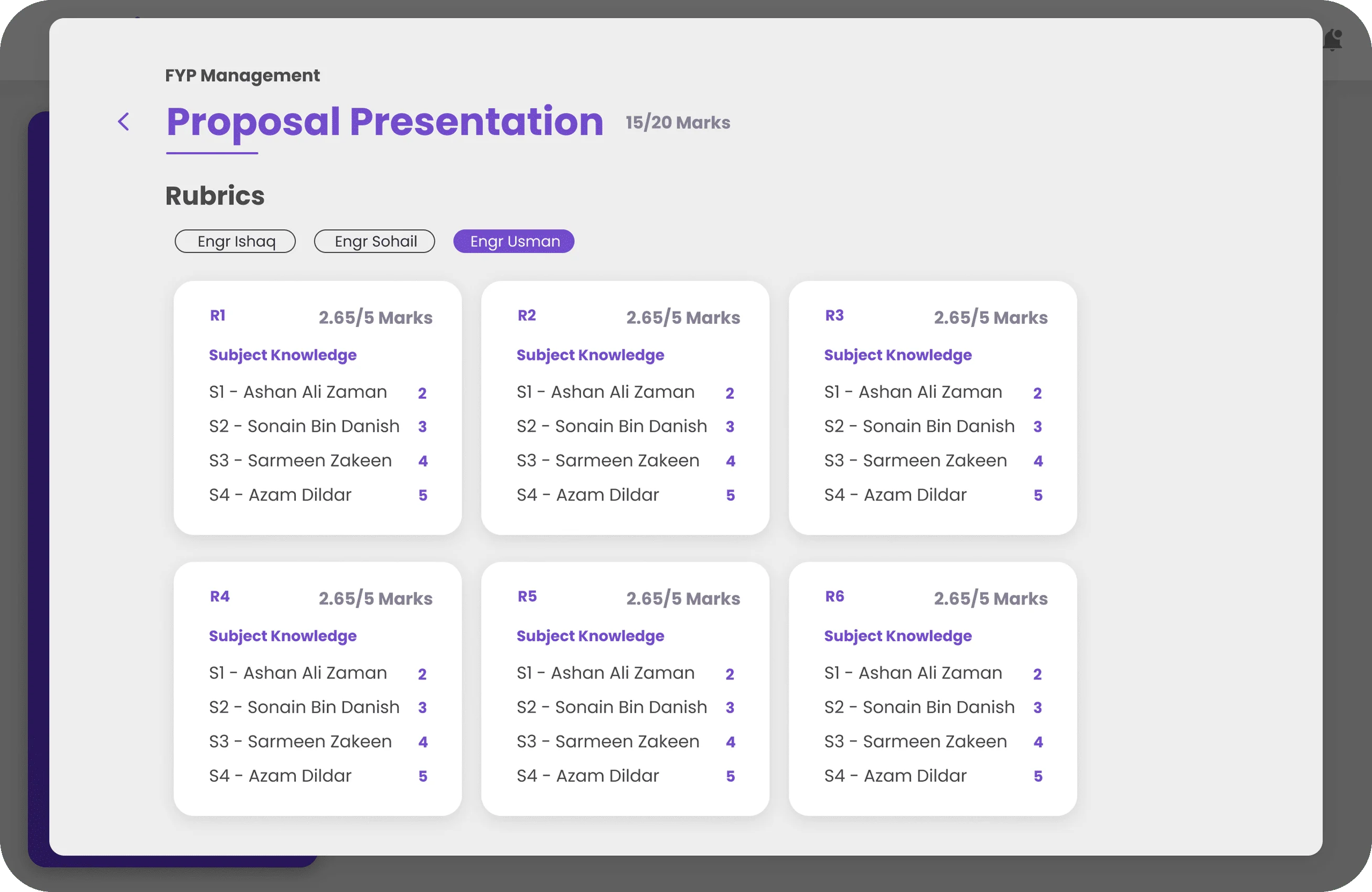 FYP Management System screenshot 7